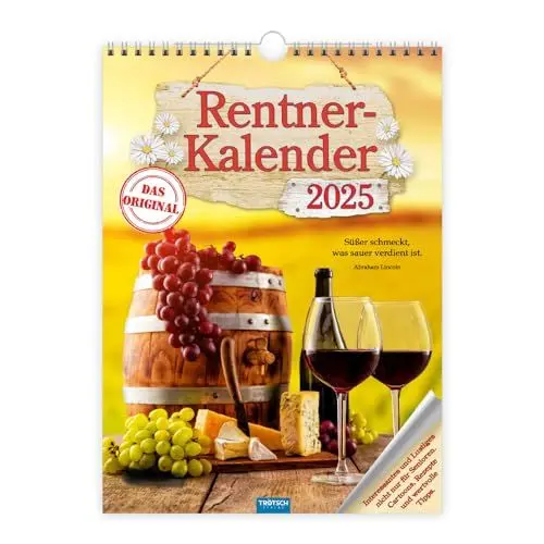 Produktbild: Trötsch Classickalender Rentnerkalender 2025: Wandkalender