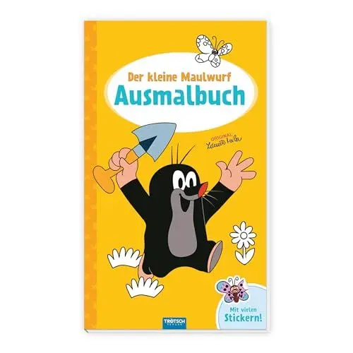 Produktbild: Trötsch Der kleine Maulwurf Ausmalbuch mit Stickern: Malbuch Beschäftigungsbuch Ausmalbuch