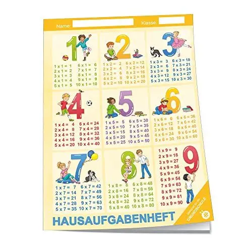Produktbild: TRÖTSCH - Hausaufgabenheft Grundschule 1x1: Schulplaner Hausaufgabenheft Timer Terminkalender