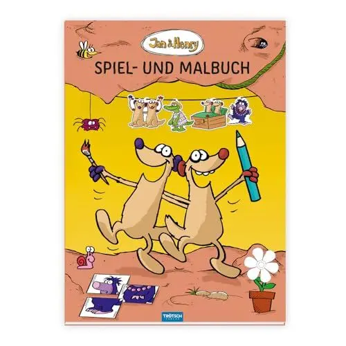 Produktbild: Trötsch Jan und Henry Spiel- und Malbuch: Spielbuch Malbuch Kinderbuch Beschäftigungsbuch (Jan & Henry)