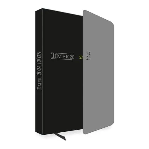 Produktbild: Trötsch Schülerkalender mit Klappe Black 24/25: Schulplaner Hausaufgabenheft Timer Terminkalender