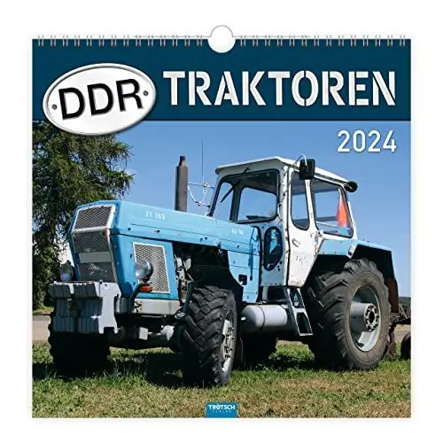 Produktbild: Trötsch Technikkalender DDR-Traktoren 2024: Wandkalender Technikkalender