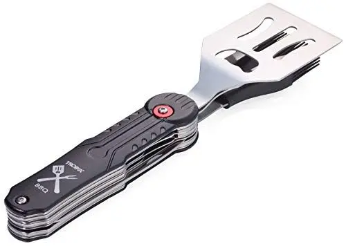 Produktbild: Troika Unisex – Erwachsene BBQ Grillbesteckset, Schwarz, 26cm
