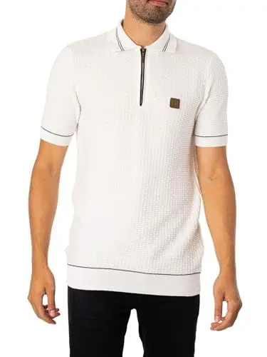 Produktbild: Trojan Herren Poloshirt mit Korbgeflecht und feiner Maschenweite, Beige, 4XL