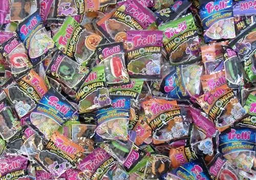 Produktbild: Trolli Wurfmaterial Karneval Süßigkeiten 5kg, Karneval Süßigkeiten Mix, Karton mit Wurfmaterial Karneval Restposten, 250 Teile Karneval Süßigkeiten in Einzelverpackung