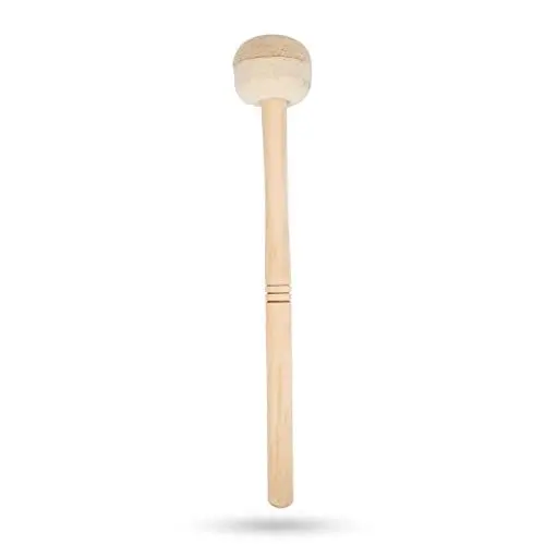 Produktbild: Trommelstöcke 36×6×6, Langlebiger Bass-Stick mit Wollfilz-Percussion-Marschzubehör, Bass-Pauken-Stick