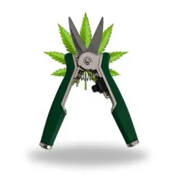 Produktbild: TronicXL Premium Grow Ernteschere Cannabis Gartenschere Schere gerade für Eigenanbau Growbox Zelt Trimmen Planzen Erntehelfer Knipser Leseschere