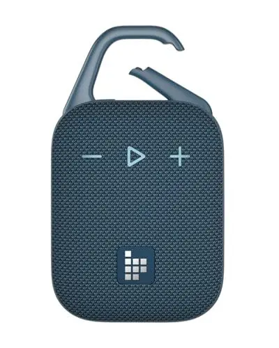 Produktbild: Tronsmart H1 Tragbare Outdoor Bluetooth Lautsprecher Musikbox, 20 Stunden Spielzeit, lauter Klang und kraftvoller Bass, integrierter Karabiner, IPX7 wasserdicht, anpassbarer EQ, Bluetooth 5.3 (Blue)