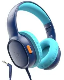Produktbild: Tronsmart KH01 Kopfhörer Kinder, Kopfhörer Kinder Mit Kabel, 85/93 dBA Lautstärkebegrenzung, Ohrenschutz Kinder, Stereo Sound, Einstellbar, Faltbarer Kinderkopfhörer, Für Handy/Schule/Tablet/Pc, Blau