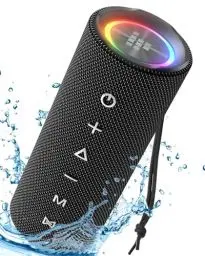 Produktbild: Tronsmart Mini Bluetooth Lautsprecher Musikbox, Tragbarer Musikbox Mit Licht Bluetooth 5.3, Stereo Bluetooth Box, 24h Akku, Ipx7 Wasserdicht, Geeignet für Badezimmer, Reisen im Freien, Radfahren usw