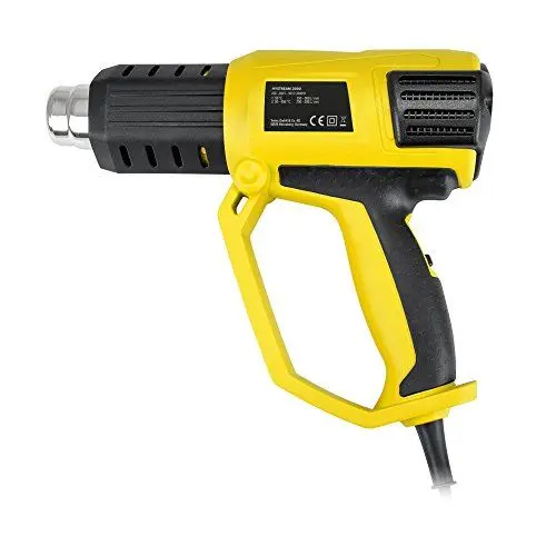 Produktbild: TROTEC Heißluftpistole HyStream 2000 – Heißluftfön Temperaturstufen 50 °/ 650 °, 2000 W – Überhitzungsschutz, LCD Display, zum Entlacken, Löten, Schrumpfen