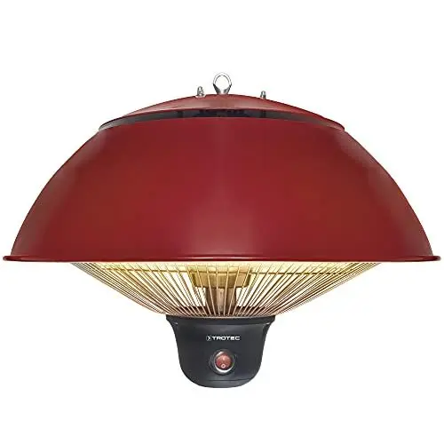 Produktbild: TROTEC Infrarotheizung IR 1510 SC – Heizleistung 500 W / 1000 W / 1500 W – Deckenheizstrahler für Terrase, Balkon oder Außengastronomie, inkl. Fernbedienung