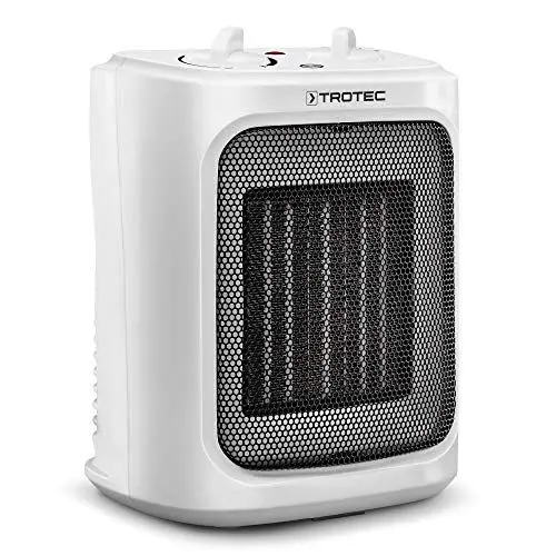 Produktbild: TROTEC Keramik Heizlüfter TFC 16 E – Heizleistung 1200 W / 2000 W – Elektroheizung mit Thermostat, Raumgröße 24 m² bis 60 m³