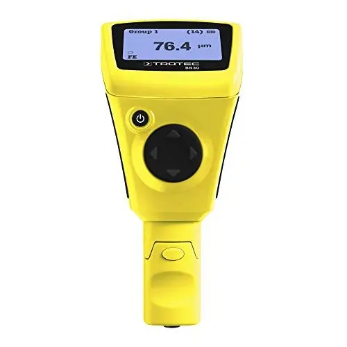 Produktbild: TROTEC Lackmessgerät BB30 – Lackschichten Messgerät für Auto – Messbereich 0 µm bis 2.000 µm, Speicher für 2500 Messwerte, Bluetooth