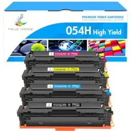 Produktbild: TRUE IMAGE Kompatibel Tonerkartusche als Ersatz für Canon 054H 054 Toner i-SENSYS MF645Cx MF643Cdw MF641Cw LBP623Cdw LBP621Cw MF642Cdw MF644Cdw LBP622Cdw MF640C (Schwarz Cyan Gelb Magenta, 4er-Pack)