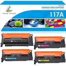 Produktbild: TRUE IMAGE Kompatible 117A Toner Set als Ersatz für HP 117A W2070A W2071A W2072A W2073A für Color Laser MFP 179fwg 178nwg 150nw 179fnw 150a 178nw 178 179 150 Tonerkartusche