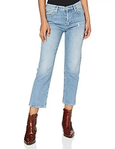 Produktbild: True Religion Damen Highrise Straight Jeans, Blau (Blue Denim 4600), 30W / 32L