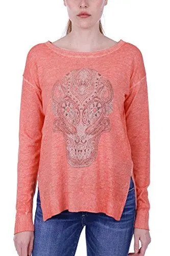 Produktbild: True Religion Damen Sweater Pullover, Orange (Tangerine 8206), 42 (Herstellergröße: XL)