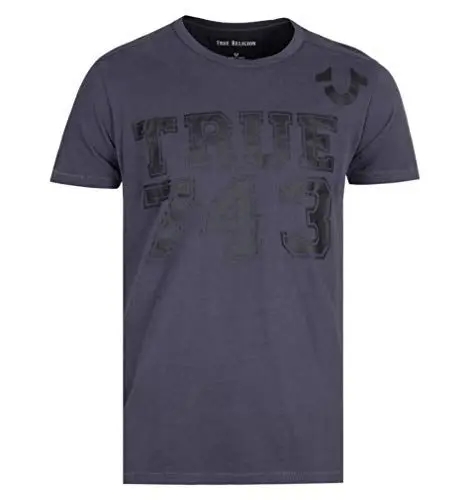 Produktbild: True Religion Herren Crew True 743 T-Shirt, Grau (Smoke 1345), XX-Large