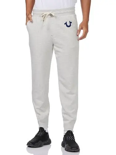 Produktbild: True Religion Herren Jogginghose mit Klassischem Logo Trainingshose, Haferflocken (Oatmeal), meliert, 3XL