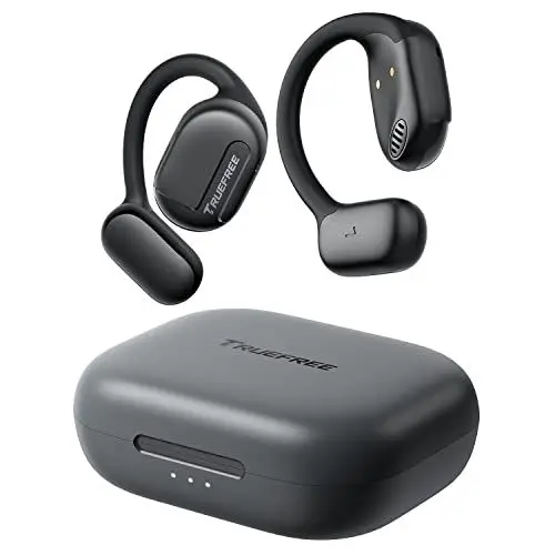 Produktbild: truefree O1 Open Ear Bluetooth 5.3 Kopfhörer, kabellose Ohrhörer mit dynamischen 16,2mm Audiotreibern, ENC, immersiver Stereoklang, 4 Mikrofone, 45 Stunden Spielzeit für Sport Workout Gaming