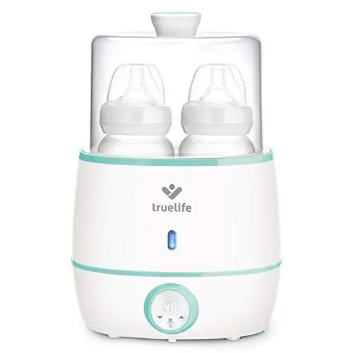 Produktbild: TrueLife Invio BW Double Flaschenwärmer und Sterilisator für 2 Babyflaschen, mehreren Stufen der bevorzugten Temperatur, LCD für Temperaturüberwachung, geräuscharmem Betrieb