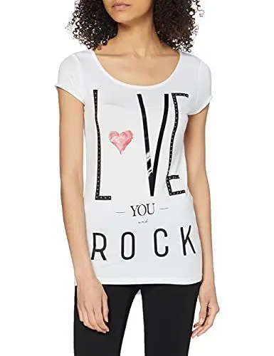 Produktbild: trueprodigy Damen Gabrielle T-Shirt, Weiß (Weiß 2000), Medium (Herstellergröße: M)