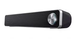 Produktbild: Trust Arys Soundbar, PC Lautsprecher, USB Betrieb, 12 W Spitzenleistung, 3,5 mm AUX Anschluss, Computer Boxen für PC, Monitor, Laptop, TV, Musik - Schwarz