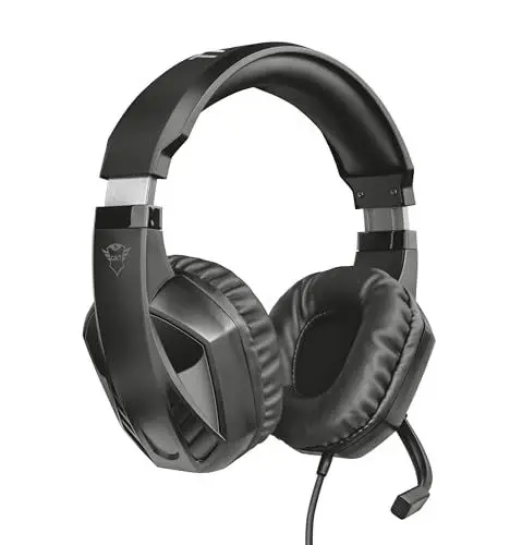 Produktbild: Trust Gaming 23373 Headset GXT 412 mit Mikrofon für PS4, PS5, PC, Nintendo Switch, Xbox Series X, Xbox One - Celaz Kabelgebundene Gaming-Kopfhörer mit Metallverstärkter Kopfbügel - Schwarz,25cm