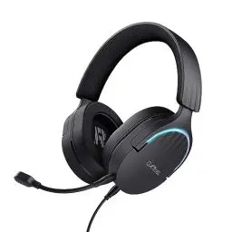 Produktbild: Trust Gaming GXT 490 Fayzo Gaming Headset USB 7.1 Surround Sound, 50mm Treiber, 85% Recyclingkunststoff, Mikrofon mit Geräuschunterdrückung, RGB Over-Ear Kopfhörer für PC PS5 - Schwarz