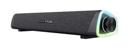 Produktbild: Trust Gaming GXT 620 Axon RGB Soundbar 12W, Stromversorgung über USB, 3.5mm AUX, PC Lautsprecher mit LED-Beleuchtung für Desktop-Computer, Laptop, Smartphone, Tablet, TV - Schwarz