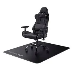 Produktbild: Trust Gaming GXT 715 Bodenschutzmatte 99 x 120 cm, Stuhlunterlage für Gaming Stuhl & Bürostuhl, Unterlage für Hartböden, Schreibtischstuhl Unterlage aus Robustem Material – Schwarz