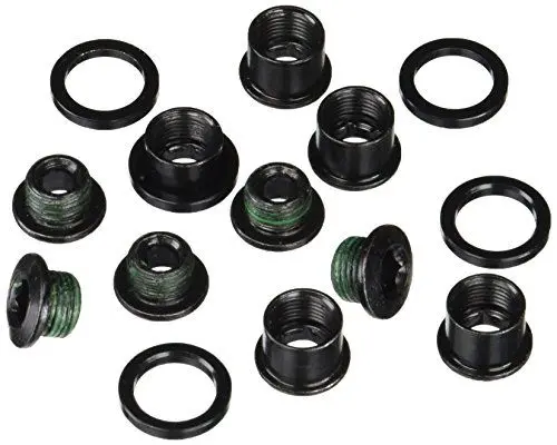 Produktbild: Truvativ Unisex – Erwachsene Kettenblatt Bolt Kit 5 Arm Kettenblattschraube, schwarz, One Size