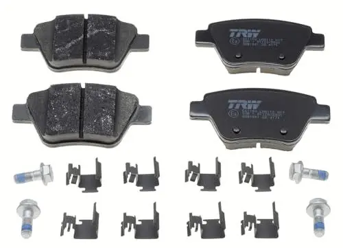 Produktbild: TRW GDB1841 Bremsbelagsatz 4-Teilig für Volkswagen Golf VI (5K1) 2008-2014 Hinterachse und Andere Fahrzeuge