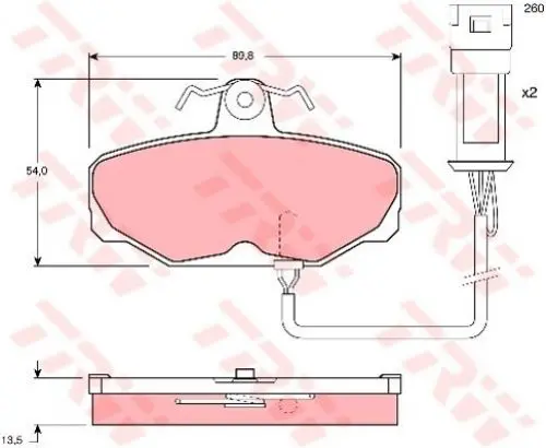 Produktbild: TRW GDB471 Bremsbelag - (4-teilig)