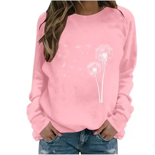 Produktbild: tsaChick Basic Langarmshirt Damen Shirt Weiß Damen Damen Tshirt Langarm Weißes Tshirt Basic Pullover Damen Halloween T Shirt Pulli Schwarz Damen Longsleeve Damen Weiß Halloween-Kostüm