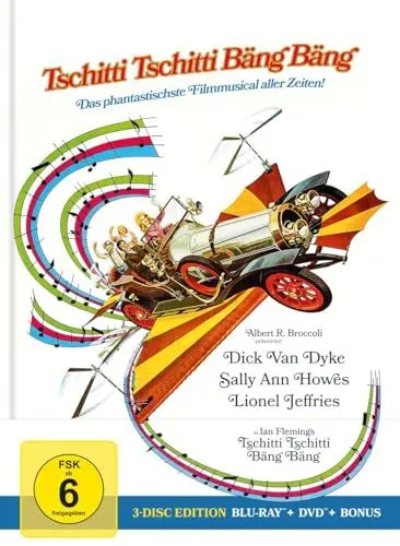 Produktbild: Tschitti Tschitti Bäng Bäng - 3-Disc Limited Collector's Edition im Mediabook (Blu-ray (+ DVD) (+ Bonus-Blu-ray)