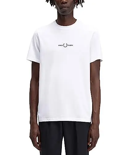 Produktbild: T-SHIRT UOMO FRED PERRY WHITE