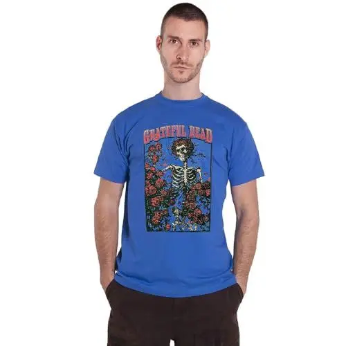 Produktbild: Grateful Dead Herren T-Shirt Bertha and Logo blau,L