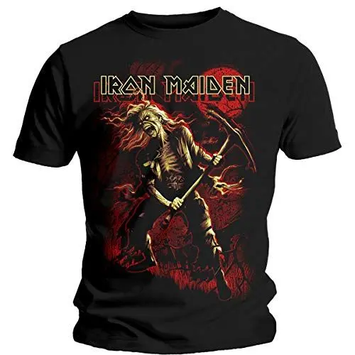 Produktbild: Iron Maiden T Shirt Benjamin Breeg Rot Graphic Band Logo offiziell Herren S