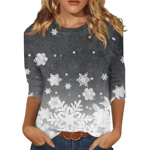 Produktbild: Tshirt Damen Sommer Glitzer Oberteile Damen Festival Outfit Damen Top Damen Sommer Achselshirts Damen Damen Tshirt Weiß Ärmel Tops Damen Shirts Sommer Tshirt Oversize Damen Grau 3XL