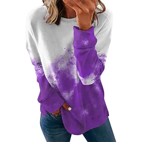 Produktbild: Tshirt Damen Sommer Locker Kuscheldecke Pullover Damen Gestreiftes Oversize Shirt Sweatshirt Jacke Damen Dunkelgruen Damen Pullover Troyer Riesen Pullover Damen Rave Outfits Women