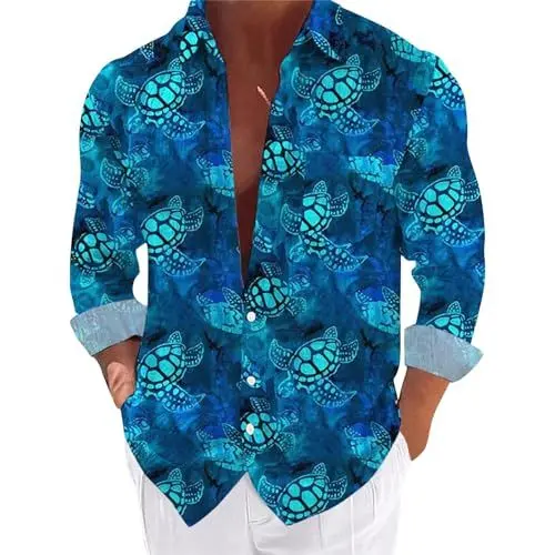 Produktbild: Polo Hemd Herren Langarm-Hemd Sommertop FüR Sport Freizeit Und Arbeit Casual Slim-Fit Herrenhemden Sommer Hemden Herren Modische Herren Hemden GrüNes Hemd Herren Langarm