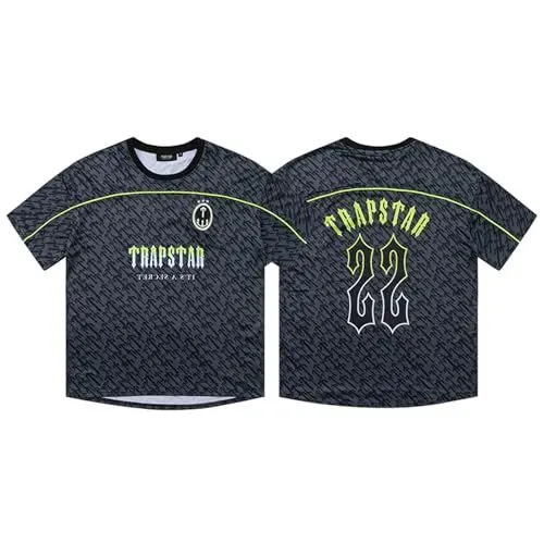 Produktbild: JYJXFD Tshirt Trapstar, Tshirt Herren, Tshirts Damen, Trikots Trapstar, Atmungsaktiv, Bequem, Leicht, Schnell Trocknend, Lockeres Rundhals-T-Shirt, Sport Tshirts