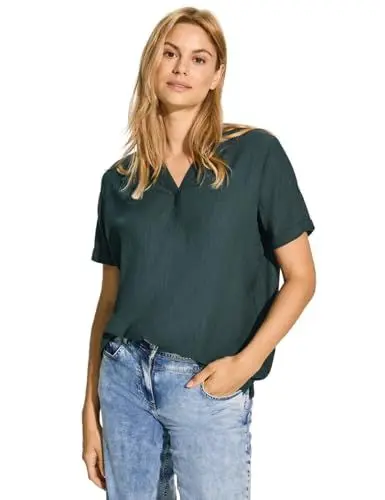 Produktbild: CECIL Damen B344900 T-Shirt-Bluse, Fir Green,XS