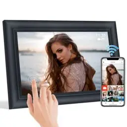 Produktbild: TSITSC 10,1 Zoll WiFi Digitaler Bilderrahmen, 1280x800 HD IPS Touchscreen Elektronischer FotoRahmen mit 32GB Speicher, Auto-Rotate, Fotos/Videos sofort über Frameo APP Teilen