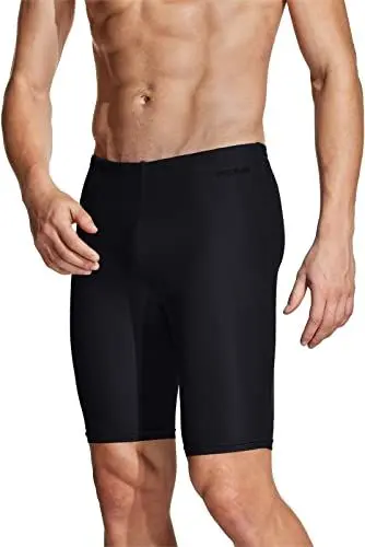 Produktbild: TSLA Herren Badehose, athletische Wettkampfbadehose mit UV 50+ Sonnenschutz, für Ausdauersport undTriathlon, Msj01 1pack - Black, 30