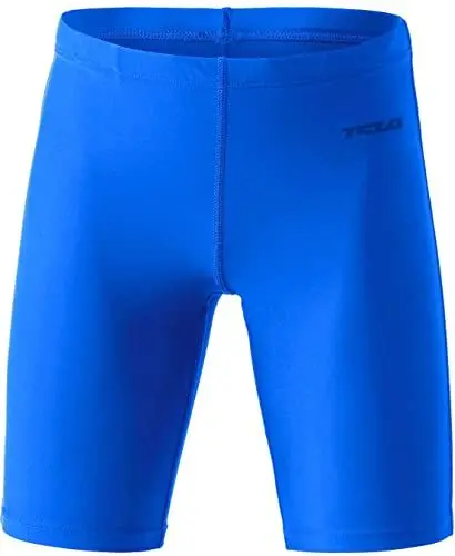 Produktbild: TSLA Jungen Badehose für Wettkampfsport, Ausdauertraining mit USF 50+ Sonnenschutz, Bsj01 1pack - Blue, 8