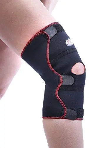 Produktbild: TSM 88 Sportbandage Kniebandage aktiv offen mit Patella-Aussparung, Schwarz, L-XL