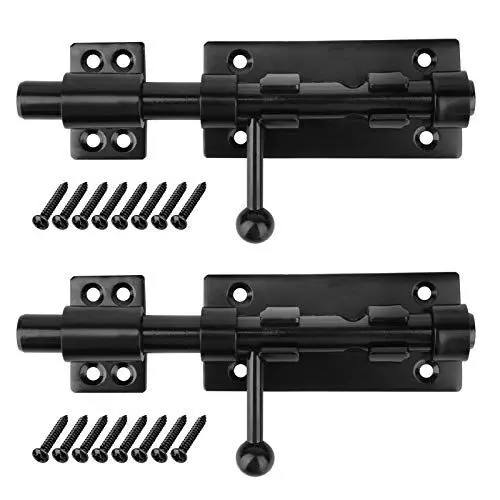Produktbild: TSSS 2 Stück 304 Edelstahl Türriegel Bolzenriegel,160x45mm,Riegelschloss Schlossriegel Torriegel Abschließbar Riegel für Tor, Fenster, Zaun